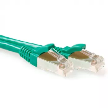 ACT Green 7m SFTP CAT6A savienojuma kabelis ar snagless RJ45 savienotājiem