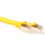 ACT dzeltenais 1,5 metru SFTP CAT6A savienojuma kabelis ar aizsargvāciņu un RJ45 savienotājiem