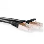 ACT Black 3 m SFTP CAT6A patch vads ar snagless RJ45 savienotājiem
