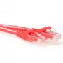 ACT Red 0,25 m U/UTP CAT6A patch vads ar snagless RJ45 savienotājiem