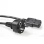 ACT Powercord strāvas vads CEE 7/7 (taisns) – C13 melns 1,5 m