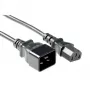 Strāvas vads ACT Powercord C13 - C20 melns 2 m