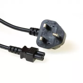 Strāvas vads UK spraudnis ACT Powercord C5 melns 1.8 m