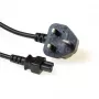 Strāvas vads UK spraudnis ACT Powercord C5 melns 1.8 m