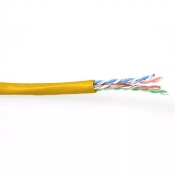 Patch kabelis ACT CAT6 U/UTP Stranded Dzeltens 100 m