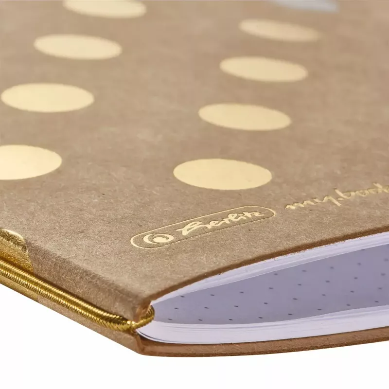 Piezīmju klade Herlitz Pure Glam A5 40 lapas Zelts