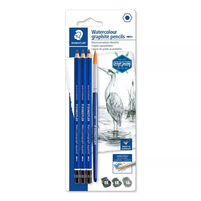 Krāsainie zīmuļi Staedtler Mars Lumograph aquarell Multi