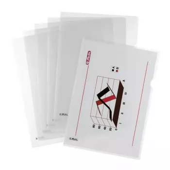 Herlitz 50009077 Mapes no polipropilēna (PP) A4 caurspīdīgas, 10 gab.