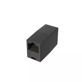 Hama 00201129 kabeļu savienotājs RJ45 sievišķais-sievišķais melns