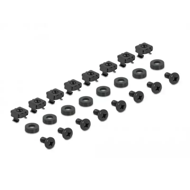 DeLOCK 19 inch regulējama garuma montāžas kronšteins 368-600mm pelēks 2 gab.