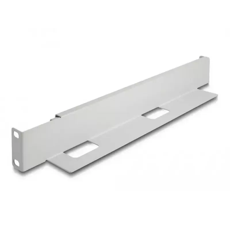DeLOCK 19 inch regulējama garuma montāžas kronšteins 368-600mm pelēks 2 gab.