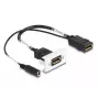 DeLOCK Easy 45 DisplayPort 4K 60 Hz modulis ar līdzstrāvas pieslēgumu 2,1 x 5,5 mm