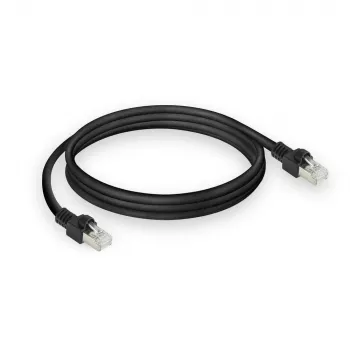 ACT Black 7 metri S/FTP CAT7 PUR elastīgais patch kabelis ar RJ45 savienotājiem (saderīgs ar CAT6A)