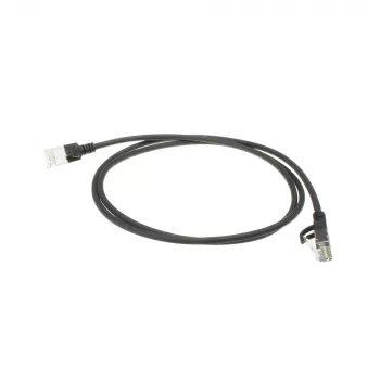 ACT Black 10 metru LSZH U/FTP CAT6A datacentra plāns lēciena kabelis ar RJ45 savienotājiem