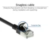 ACT Black 10 metru LSZH U/FTP CAT6A datacentra plāns lēciena kabelis ar RJ45 savienotājiem