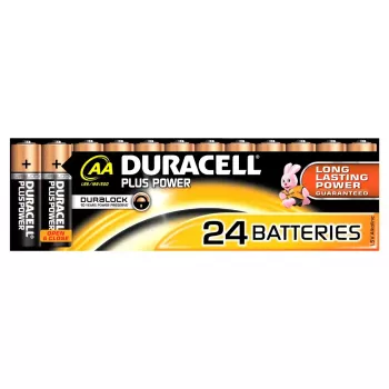 Vienreizējās lietošanas baterija Duracell Plus Power AA sārma uzticama veiktspēja