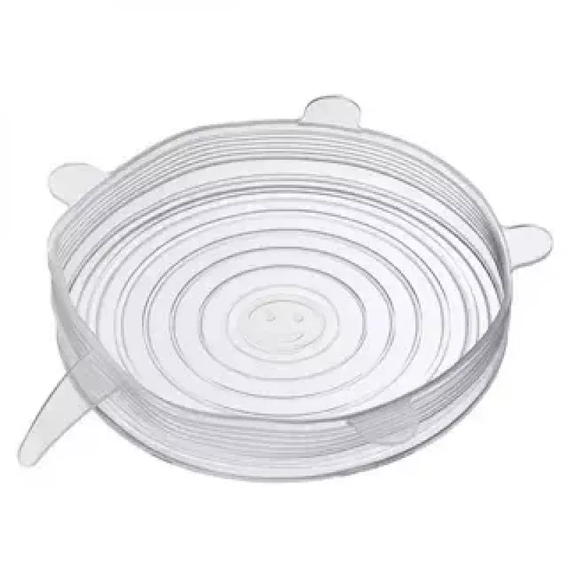 Westmark 23272260 Pārtikas vāciņi - caurspīdīgi silikona vāki, 6 gab.
