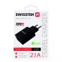 Lādētājs SWISSTEN Travel Charger SW-21A105W-BK, 2×USB, 2.1A uz portu (10.5W kopā)