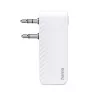 Hama 00014171 Bluetooth audio raidītājs lidmašīnām un universālai lietošanai, 10 h, AUX, balts