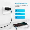 Ugreen 50123 USB-C kabelis 1 m, 90° leņķa savienotājs, melns/sudrabs