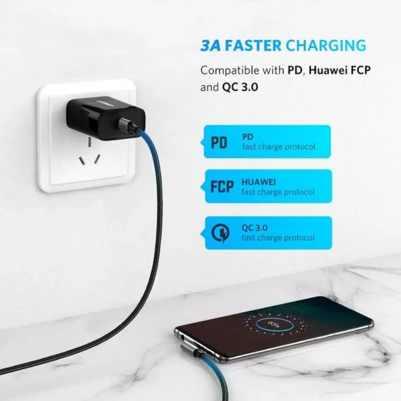 Ugreen 50123 USB-C kabelis 1 m, 90° leņķa savienotājs, melns/sudrabs