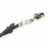 ACT Black 2 m S/FTP CAT6A IDC 4PPoE / PoE++ 100W LSZH lēciena kabelis ar RJ45 savienotājiem