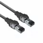 ACT Black 5 m S/FTP CAT6A IDC 4PPoE / PoE++ 100W LSZH lēciena kabelis ar RJ45 savienotājiem