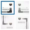 ACT Black 2 m U/UTP CAT6A LSZH plānā savienojuma kabelis ar RJ45 savienotājiem 90° leņķī pa kreisi un taisnu
