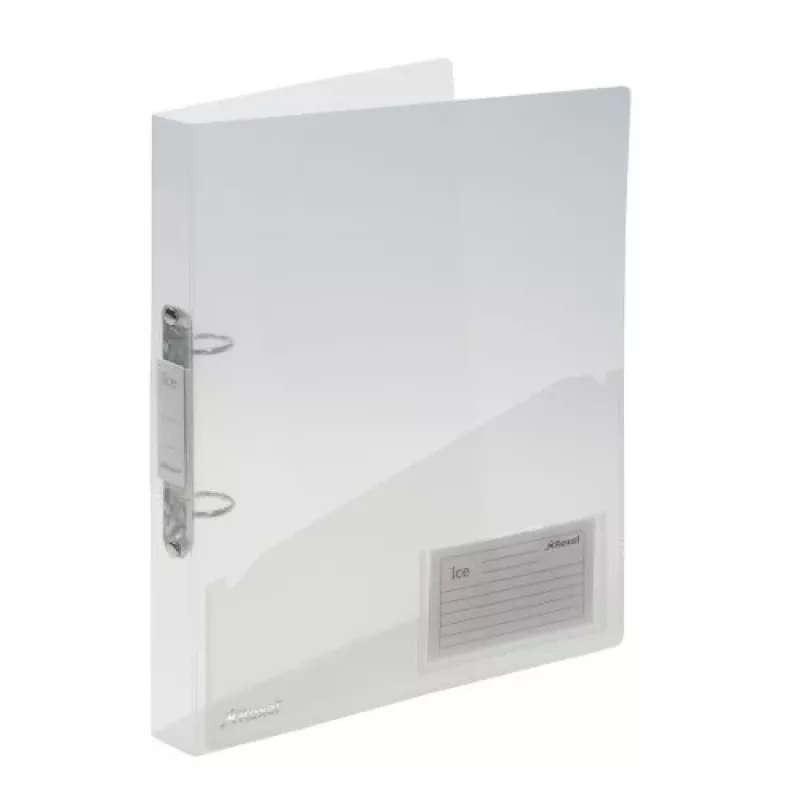 Rexel Ice 2 gredzenu mape A4 caurspīdīga, A4, polipropilēns, caurspīdīga, 200 lapas, 2,5 cm