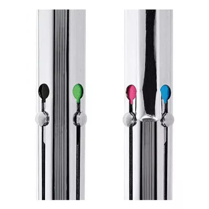 Ievelkamā lodīšu pildspalva 4 krāsas WEDO 256 22699 — melna/zila/zaļa/sarkana, 12 iepakojumā
