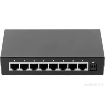 Nepārvaldāms slēdzis Dexlan 891008 8 porti Gigabit Ethernet Melns
