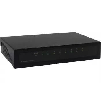 Nepārvaldāms slēdzis Dexlan 891008 8 porti Gigabit Ethernet Melns