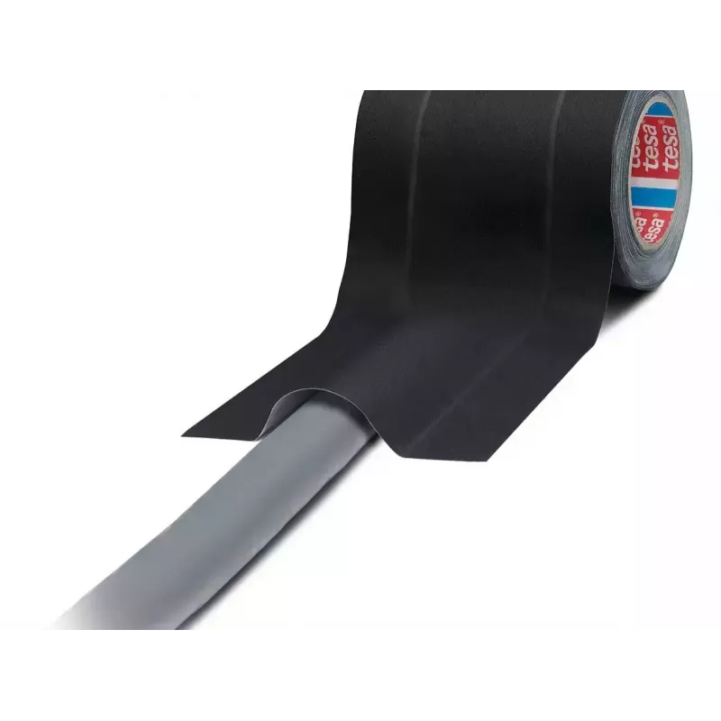 Līmlente TESA 4611 Melna 25 m Kaučuks