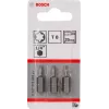 Uzgriežņu uzgalis Bosch 2607001601 T8 īpaši ciets 3 gab. 25 mm