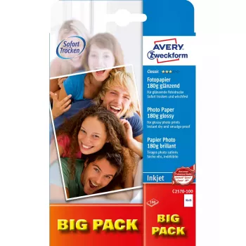 Foto papīrs Avery Classic Inkjet 10x15cm 180g