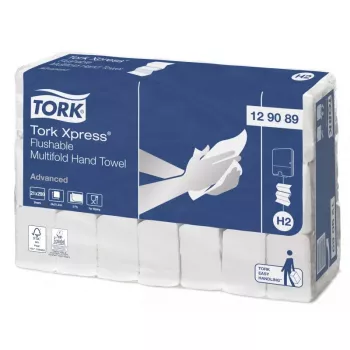 Papīra dvieļi Tork 129089 200 loksnes balti