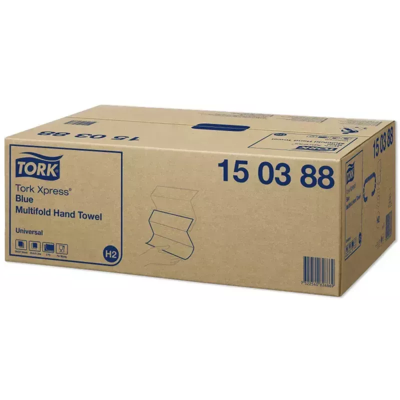Papīra dvieļi Tork 150388 237 loksnes Zils