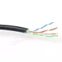 Patch kabelis ACT CAT5E F/UTP LSZH savīts melns 100 m