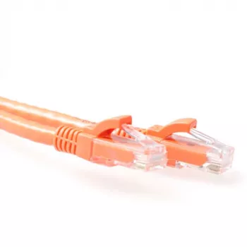 ACT Orange 0.5 m U/UTP CAT6A patch kabelis ar RJ45 savienotājiem (snagless)