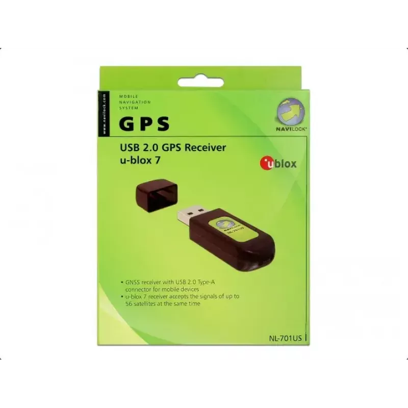 GPS uztvērēja modulis USB Navilock NL-701US