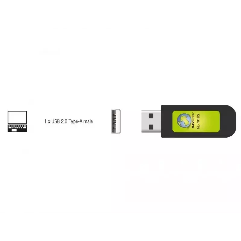 GPS uztvērēja modulis USB Navilock NL-701US