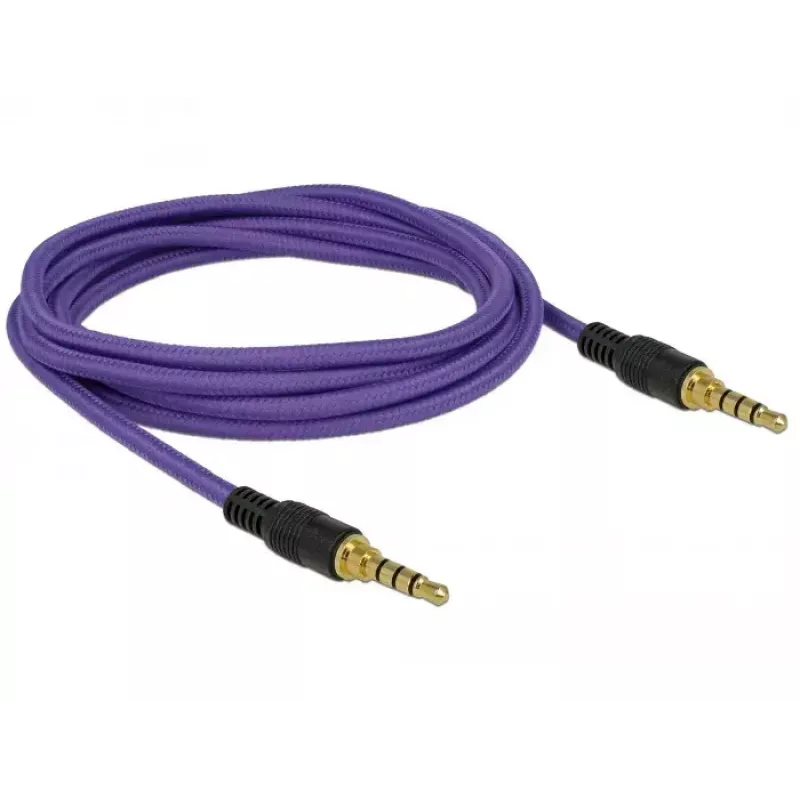 Audio kabelis 3,5 mm DeLOCK 85599 2 m Purpura