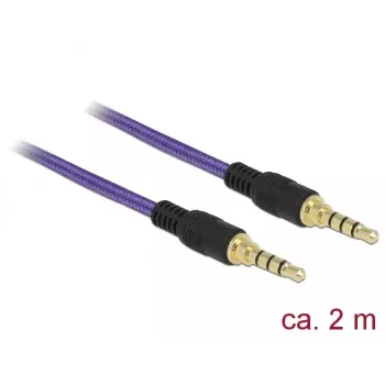 Audio kabelis 3,5 mm DeLOCK 85599 2 m Purpura