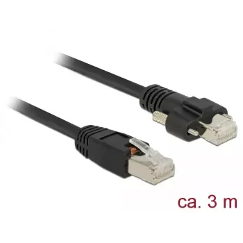 Tīkla kabelis DeLOCK 85669 Cat6 S/FTP 3 m Melns