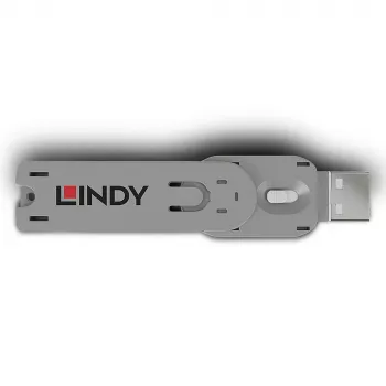 Lindy USB Type A Port Blocker Key, Balts