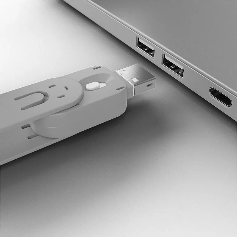 Lindy USB Type A Port Blocker Key, Balts
