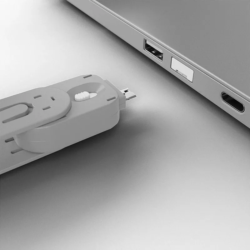 Lindy USB Type A Port Blocker Key, Balts