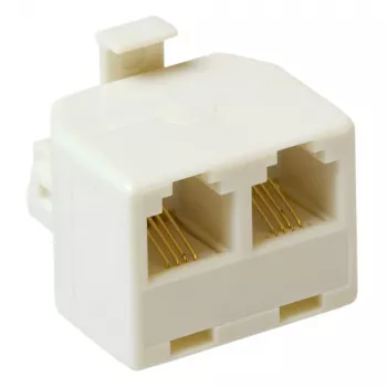 ACT RJ Modulārais T-Adapter: 2x RJ-12 sievišķā - 1x RJ-12 vīrišķā