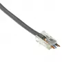 ACT RJ45 (8P/8C) CAT6 Easyconnect neekranēts modulārais savienotājs apaļajam kabelim ar cietiem vai dzīslu vadiem