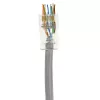 ACT RJ45 (8P/8C) CAT6 Easyconnect neekranēts modulārais savienotājs apaļajam kabelim ar cietiem vai dzīslu vadiem